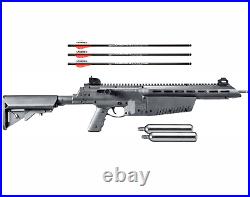 Umarex AirJavelin Arrow Gun Air Rifle w 3 Carbon Fiber Arrows w 2x90gr CO2 Tanks