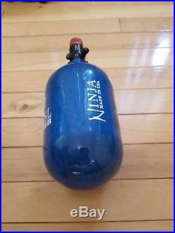 Used Ninja SL Carbon Fiber Air Tank with Ultralite Regulator 68/4500 Blue