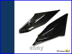 Yamaha R1 2015 To 2019 Carbon Lower Tank Side Panels Twill Gloss Weave Fibre