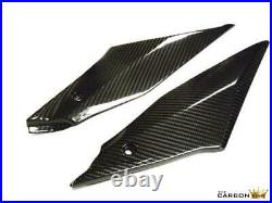 Yamaha R1 2015 To 2019 Carbon Lower Tank Side Panels Twill Gloss Weave Fibre