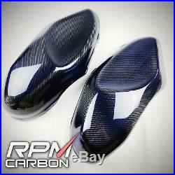 Yamaha XSR900 Carbon Fiber Tank Side Covers Carbon/Blue Kevlar RPM Carbon