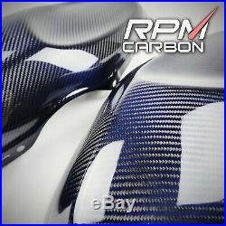 Yamaha XSR900 Carbon Fiber Tank Side Covers Carbon/Blue Kevlar RPM Carbon