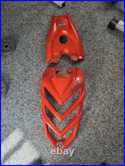 Yamaha raptor 08 700 Se Orange Carbon Fiber Grill And Tank Cover