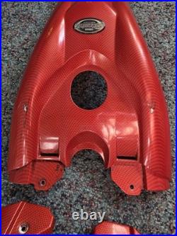 Yamaha raptor 08 700 Se Orange Carbon Fiber Grill And Tank Cover